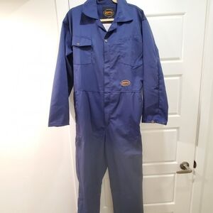Pioneer Blue Work Coverall with Patch Logo